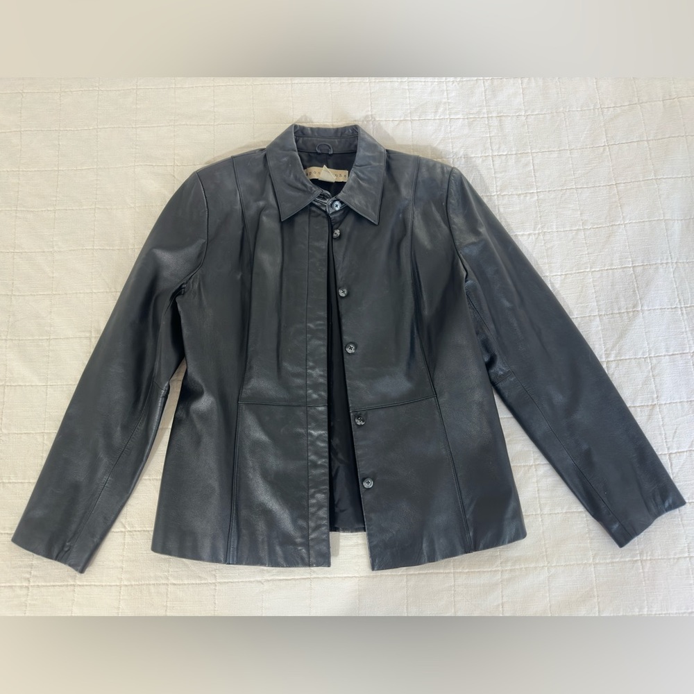 Apostrophe Leather Jacket size 12